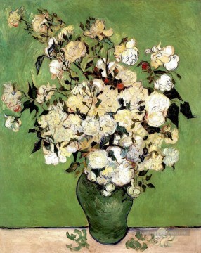  impressionnistes - Un vase de roses Vincent van Gogh Fleurs impressionnistes